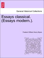 Essays Classical. (Essays Modern.)