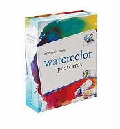 Watercolor Postcards: A Portable Studio [With 10 Postcards and Paint Brush and 4 Paint Tubes]