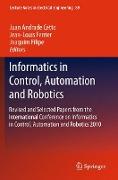 Informatics in Control, Automation and Robotics