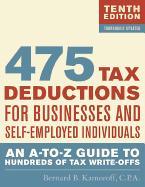 475 Tax Deductions for Businesses and Self-Employed Individuals: An A-To-Z Guide to Hundreds of Tax Write-Offs