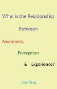 What is the Relationship Between Awareness, Perception & Experience?