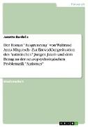 Der Roman "Ausgrenzung" von Waltraud Anna Mitgutsch - Zur Entwicklungssituation des "autistischen" Jungen Jakob und dem Bezug zu der neuropsychologischen Problematik "Autismus"