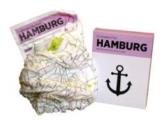 Hamburg Crumpled City Map