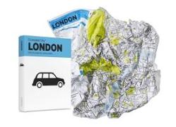 London Crumpled City Map