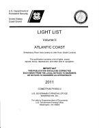 Light List, 2011, V. 2, Atlantic Coast, Toms River, New Jersey to Little River, South Carolina