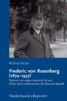 Frederic von Rosenberg (1874-1937)
