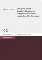 Die Sprüche des Kynikers Diogenes in der griechischen und arabischen Überlieferung