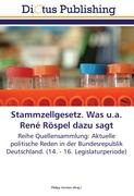 Stammzellgesetz. Was u.a. René Röspel dazu sagt