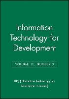 Information Technology for Development, Volume 12, Number 3