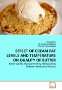 EFFECT OF CREAM FAT LEVELS AND TEMPERATURE ON QUALITY OF BUTTER