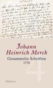 Gesammelte Schriften 1776-1777 - Historisch-kritische und kommentierte Ausgabe
