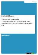 Analyse des Tons in den Video-Installationen "Vorstadthirn" und "Extremitäten (weich, weich)" von Pipilotti Rist
