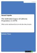 The Ambivalent Legacy of California Proposition 13 (1978)