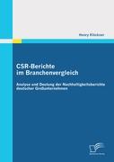 CSR-Berichte im Branchenvergleich: Analyse und Deutung der Nachhaltigkeitsberichte deutscher Großunternehmen