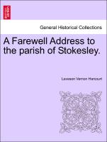 A Farewell Address to the Parish of Stokesley