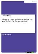 Primärprävention von Bulimia nervosa - Ein Berufsfeld für die Oecotrophologie?