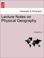 Lecture Notes on Physical Geography