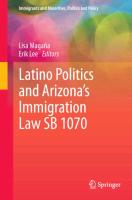 Latino Politics and Arizona’s Immigration Law SB 1070