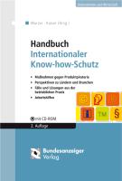 Handbuch Internationaler Know-how-Schutz
