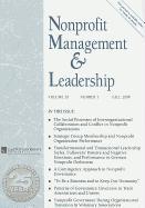 Nonprofit Management & Leadership, Volume 20, Number 1