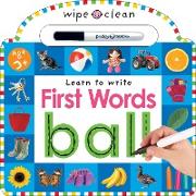 Wipe Clean: First Words