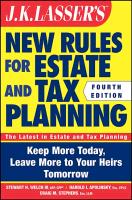 J.K. Lasser's New Rules for Estate and Tax Planning