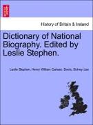 Dictionary of National Biography. Edited by Leslie Stephen. VOL. VIII