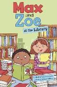 Max and Zoe at the Library