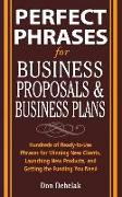 Perfect Phrases For Business Proposals And Business Plans