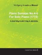 Piano Sonatas No.4-6 by Wolfgang Amadeus Mozart for Solo Piano (1775) K.282/189g K.283/189g K.284/205b