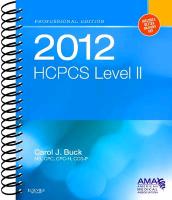 2012 HCPCS Level II Professional Edition