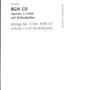Beck'sche BGH CD 2005/2. Aktualisierungs CD-ROM
