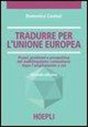 Tradurre per l'unione europea