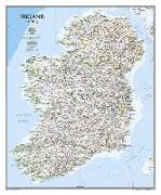 National Geographic Ireland Wall Map - Classic - Laminated (30 X 36 In)