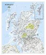 National Geographic Scotland Wall Map - Classic - Laminated (30 X 36 In)