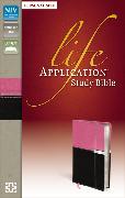 NIV, Life Application Study Bible, Personal Size, Leathersoft, Pink/Brown