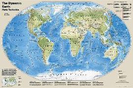 National Geographic Dynamic Earth, Plate Tectonics Wall Map - Laminated (Poster Size: 36 X 24 In)