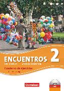 Encuentros, Método de Español, 3. Fremdsprache - Edición 3000, Band 2, Cuaderno de ejercicios - Lehrerfassung mit CD
