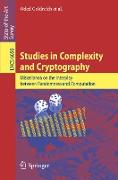 Studies in Complexity and Cryptography