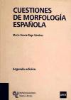 Cuestiones de morfología española