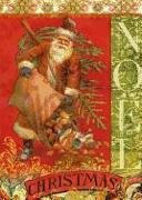 Victorian Santa & Sack Holiday Cards