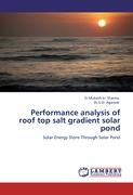 Performance analysis of roof top salt gradient solar pond