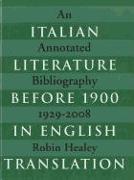 Italian Literature Before 1900 in English Translation