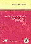 Historia del derecho privado : penal y procesal