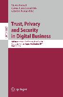 Trust, Privacy and Security in Digital Business