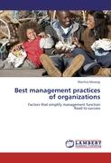 Best management practices of organizations