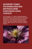 Interpret eines österreichischen Beitrags beim Eurovision Song Contest