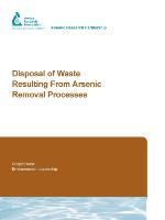 Disposal of Waste Resulting from Arsenic Removal Processes