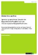 Spontan gesprochene Sprache im linguistischen Vergleich mit der Theatersprache bei Jean-Paul Sartre