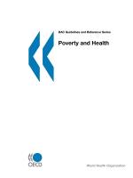 DAC Guidelines and Reference Series Poverty and Health